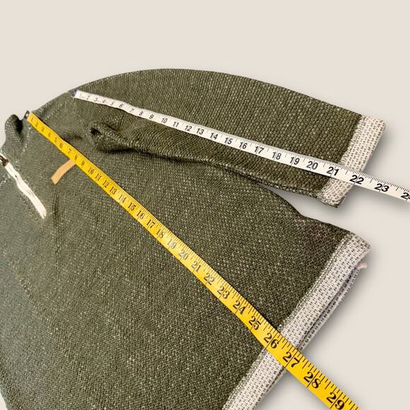 Jadelynn Brooke 1/4 Zip Pullover Sweater Waffle Knit Boyfriend Womens S Green - Picture 13 of 14